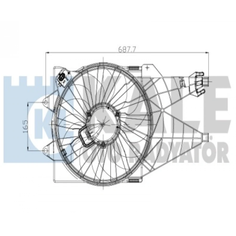 FAN MOTORU AC LINEA 1.3-1.4-1.6 07-