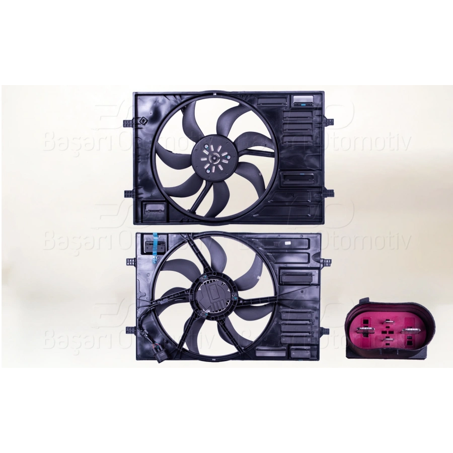FAN MOTORU DAVLI (450 MM-4 FIS-7 KANAT-500W) AUDI A3 Q2 SEAT ATECA LEON SKODA KAROQ KODIAQ OCTAVIA SUPERB VW ARTEON GOLF7 7.5 PASSAT TIGUAN 1.0 TSI 1.0 TFSI 1.2 TSI 1.2 TFSI 1.4 TSI 1.4 TFSI 1.5 TSI 1.5 TFSI 1.6 TDI 2.0 TDI 13 >