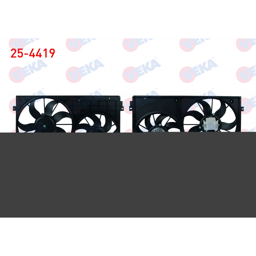 FAN MOTORU DAVLUMBAZLI CIFTLI KASA 400mm GOLF V-VI - PASSAT 1.2 TSI - 1.4 TSI - 1.6i - 1.6 TDI 03-13/ A3 1.2 - 1.4 - 1.6 03-12/ LEON 1.2 TSI - 1.4 TSI - 1.6 TDI 05-12/ SUPERB 1.6 TDI 10-15