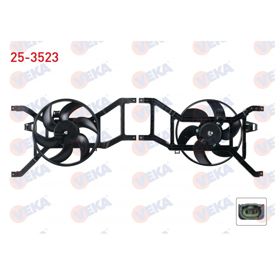 FAN MOTORU DAVLUMBAZLI TEK FANLI DACIA LOGAN 1.2i - 1.4i -1.6i - 1.5 DCI 2004 / SANDERO 1.2i - 1.4i -1.6i - 1.5 DCI 2008-2013