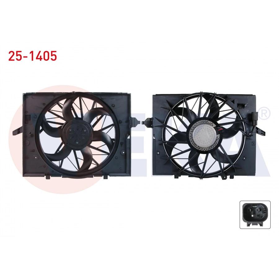 FAN MOTORU DAVLUMBAZLI TEKLI (400W) BMW 5 SERISI (E60) 520 i - 525 i - 530 i AC+ M-T 2003-2010