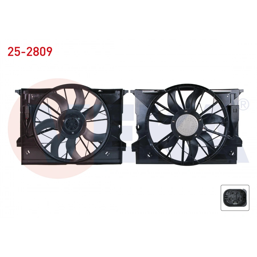 FAN MOTORU DAVLUMBAZLI TEKLI (400W) MERCEDES E SERISI (W211) E 200 - E 200 CDI - E 220 CDI - E 240 - E 320 - E 350 2002-2008/ CLS (C219) CLS 350 2004-2011
