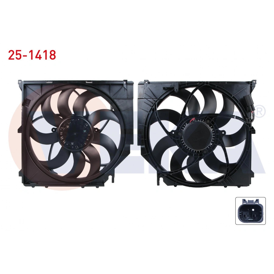 FAN MOTORU DAVLUMBAZLI TEKLI (590W) BMW X3 (E83) 2.0 D - 2.0 D xDrive - 2.5 - 3.0i - 3.0 D 2004-2010