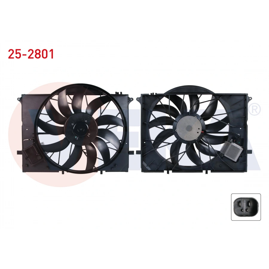 FAN MOTORU DAVLUMBAZLI TEKLI 600W (4 FISLI) MERCEDES S SERISI (W220) S 320 - S 320 CDI - S 350 - S 400 CDI - S 500 - S 600 1998-2005