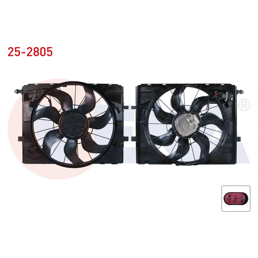 FAN MOTORU DAVLUMBAZLI TEKLI (715W) MERCEDES E SERISI (W213) E 220 d - E 300 - E 350 2016-/ GLC (X253) 220 D - 250 - 300 D 2015-/ CLS (C257) CLS 300 D 2017-