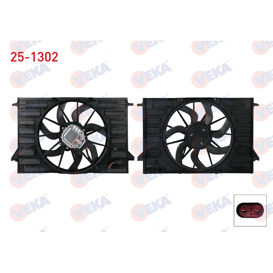 FAN MOTORU DAVLUMBAZLI TEKLI FAN REZISTANSSIZ AUDI A4 2016- / A5 2017- / A6 2019- / A5, Q5 2017- / 2.0 TDI, 2.0 TFSI, 1.4 TFSI