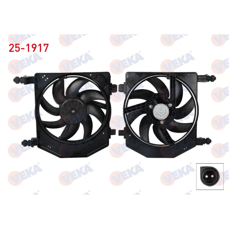 FAN MOTORU DAVLUMBAZLI TEKLI FANLI FORD FIESTA 1.25, 1.4, 1.6 1995-2002