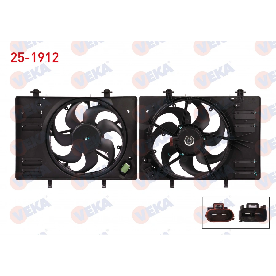 FAN MOTORU DAVLUMBAZLI (TEKLI) FORD TOURNEO COURIER B460 1.5 TDCI 2018-
