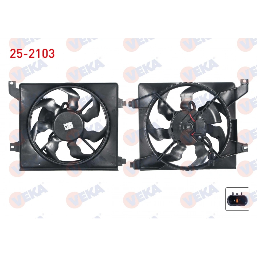 FAN MOTORU KLIMA RADYATORU DAVLUMBAZLI TEKLI FAN HYUNDAI ACCENT ERA 1.4i 16v M-T 2006-2012