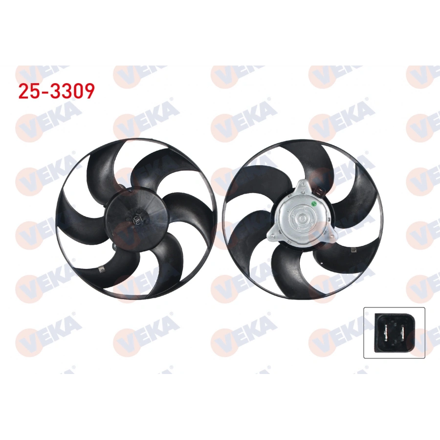FAN MOTORU (MOTOR+PERVANE) (SU+KLIMA) PEUGEOT 306 (7B,N3,N5) 1.4i CAP 320mm 1997-2002