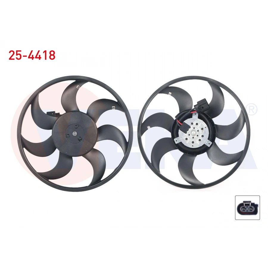 FAN MOTORU (MOTOR+PERVANE) SU RADYATORU KUCUK TIP VOLKSWAGEN TRANSPORTER V (7HA,7HH,7EA,7EH) 1.9 TDI 2003-2011