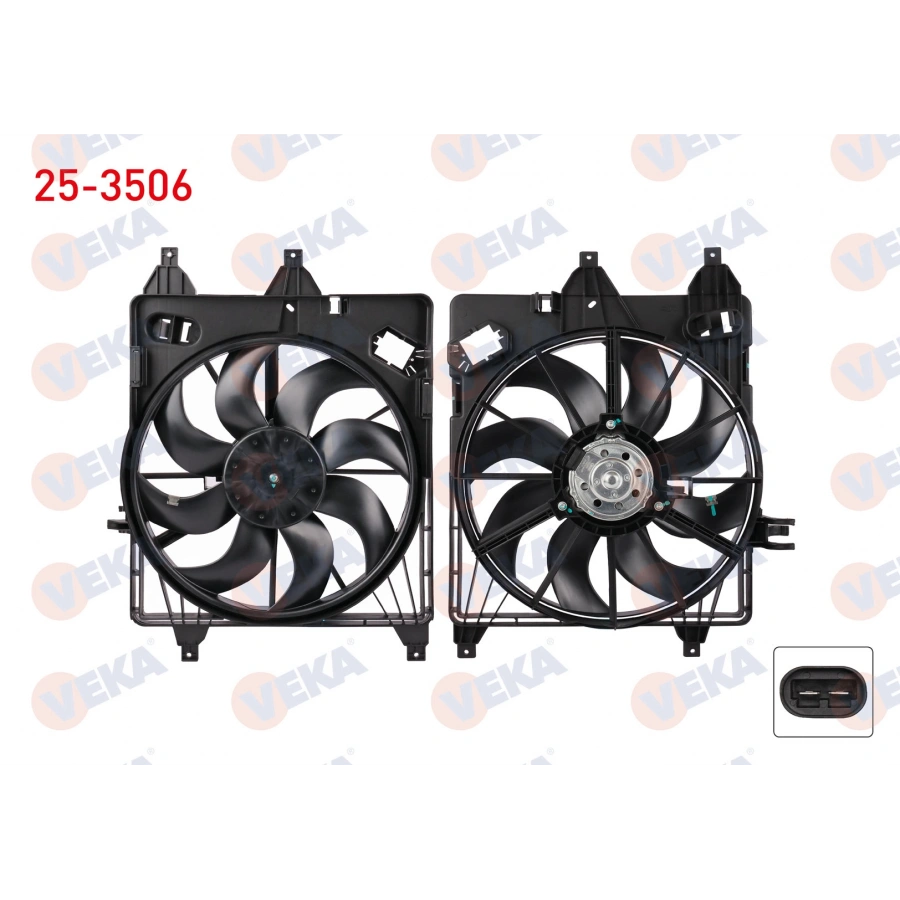 FAN MOTORU (MOTOR+PERVANE) SU RADYATORU RENAULT CLIO II (BB0/1/2,CB0/1/2) 1.5 DCI 1998-2005