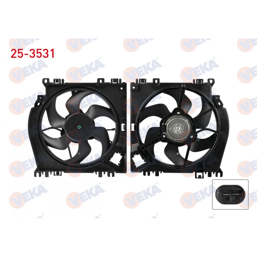 FAN MOTORU RENAULT CLIO III 1.2, 1.4, 1.6, 1.5 DCi / MODUS 1.2 2004-