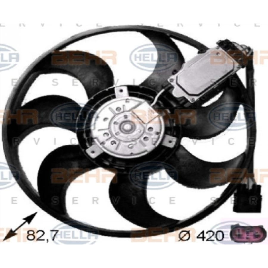FAN MOTORU SAG 420 mm TOUAREG-Q7-CAYENNE BKS-BUN-BUG-CASA-CJGD-CLZB 2,5 TDI-3,0 TDI 04-
