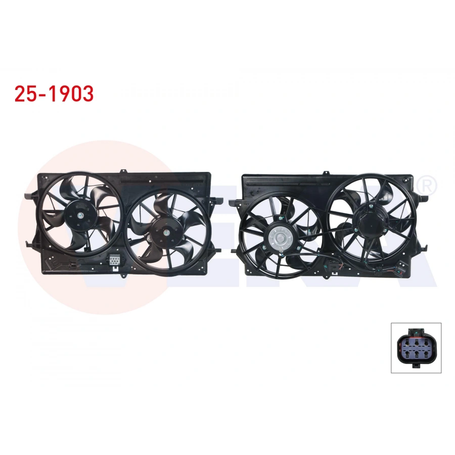 FAN MOTORU (SU+KLIMA) DAVLUMBAZLI CIFTLI FAN FORD FOCUS I 1.4i 16v - 1.6i 16v - 1.8i 16v - 1.8 TDCI M-T AC+ 1998-2001