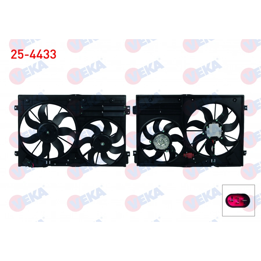 FAN MOTORU (SU+KLIMA) DAVLUMBAZLI CIFTLI KASA 460mm PENCERELI VOLKSWAGEN GOLF V (1K1) 1.4i 2003-2009