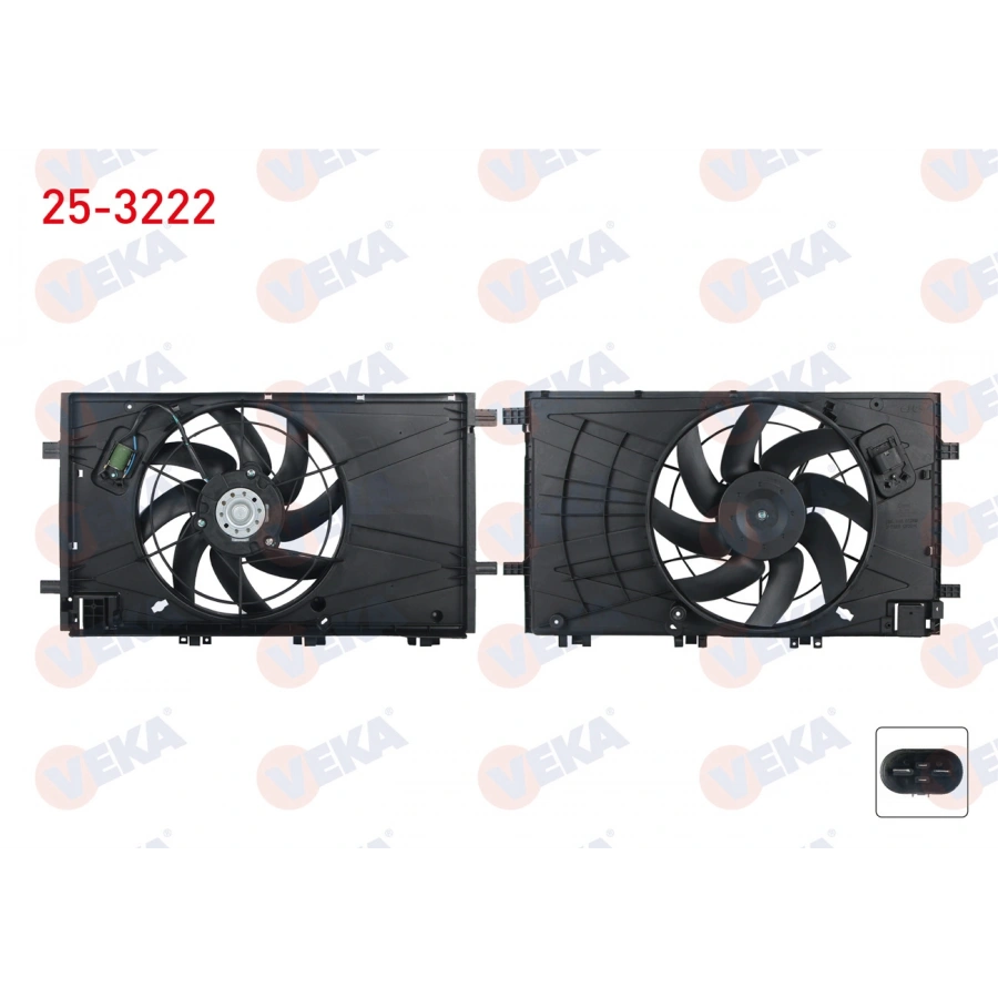 FAN MOTORU (SU+KLIMA) DAVLUMBAZLI REZISTANSLI TEKLI FAN 383mm 300W OPEL INSIGNIA 1.6 (A16XER) 2008-