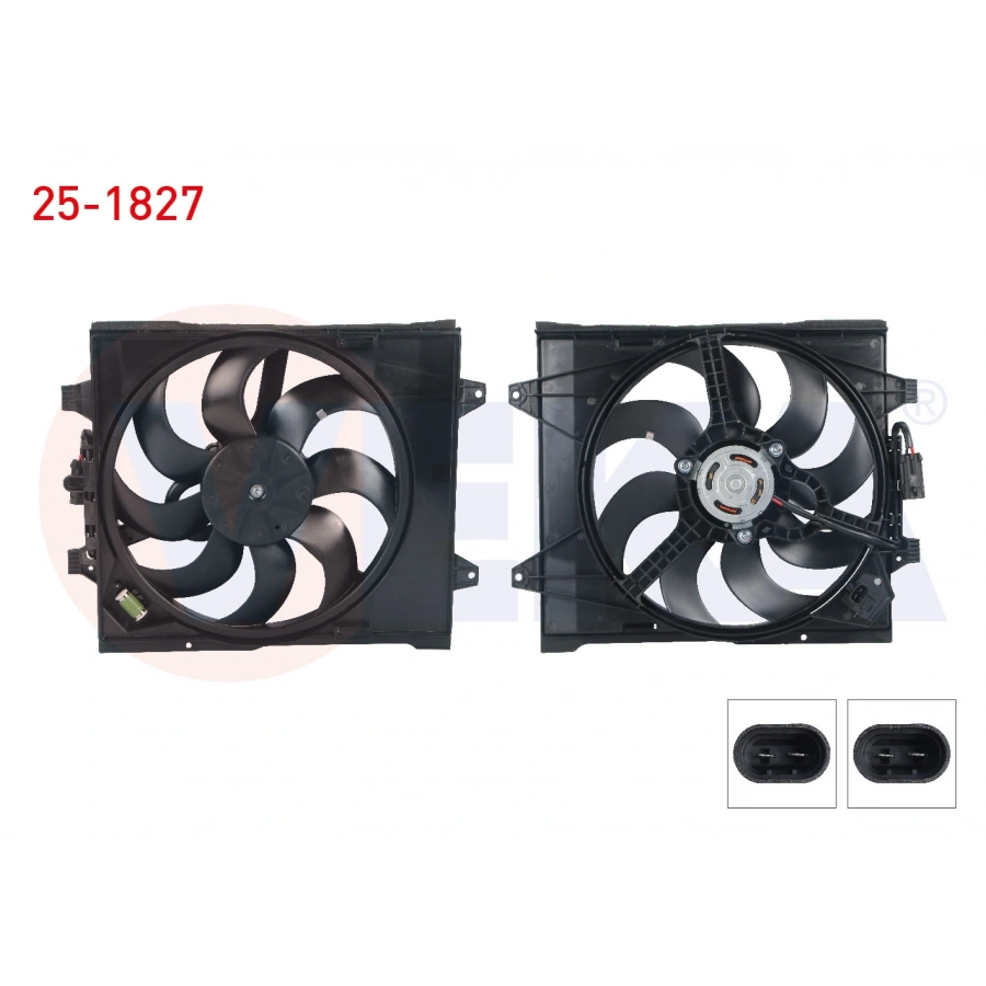 FAN MOTORU (SU+KLIMA) DAVLUMBAZLI TEKLI FAN REZISTANSLI FIAT 500 1.3 MJT - 0.9 - 1.2 - 1.4 2008-2012 / FIAT 500 C 1.3 MJT - 1.2 - 1.4 2009- / FORD KA 1.2i 2008-