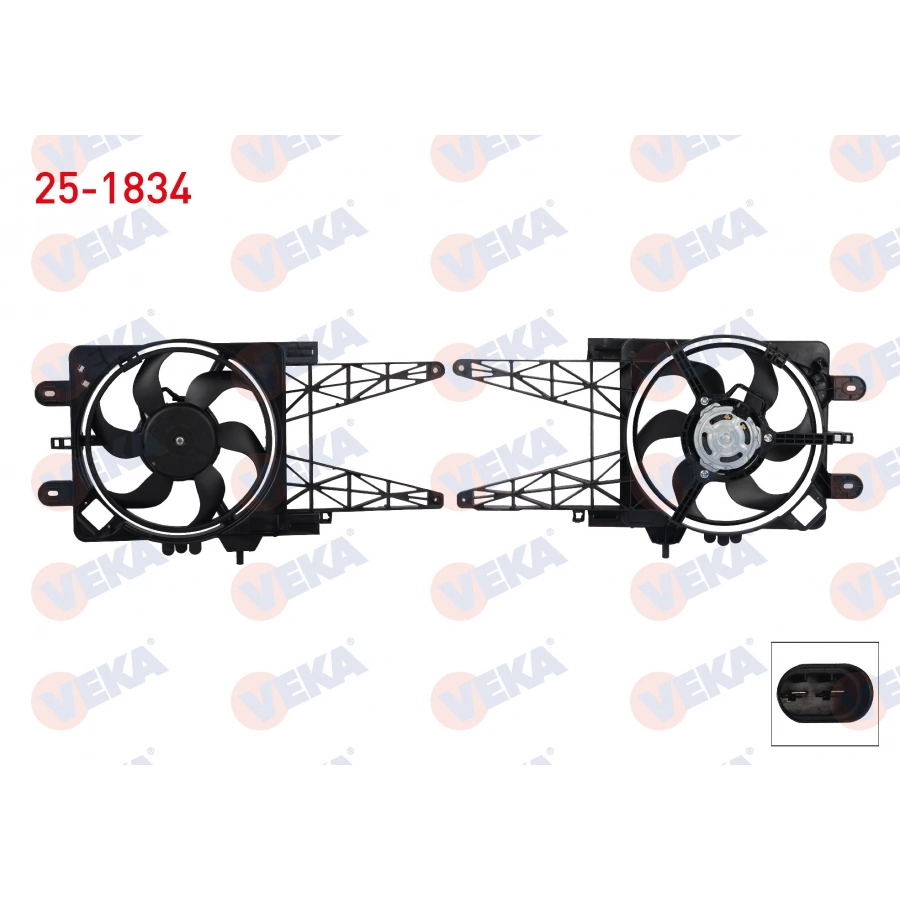 FAN MOTORU (SU+KLIMA) DAVLUMBAZLI TEKLI FANLI (KABLOSUZ) FIAT PUNTO 1.2 AC+ 1999-2012