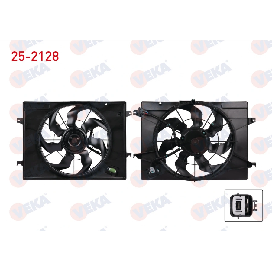 FAN MOTORU SU RADYATOR DAVLUMBAZLI TEKLI FAN HYUNDAI TUCSON (JM) 2.0 CRDI 2004-2010
