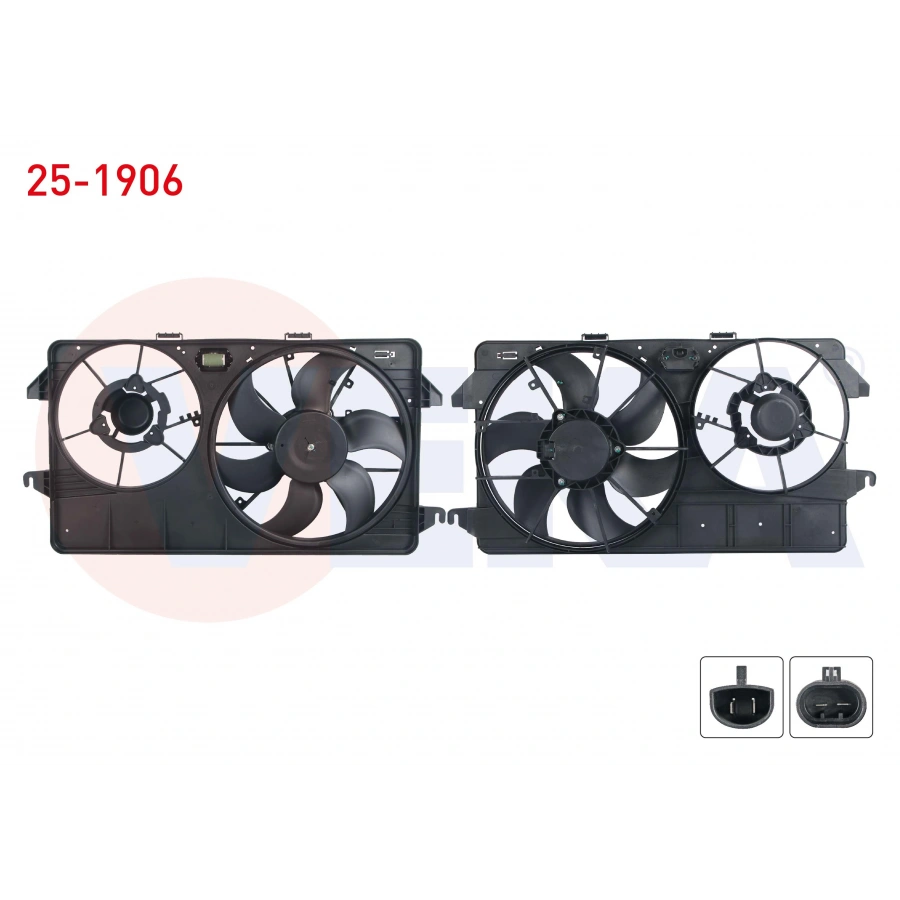FAN MOTORU SU RADYATORU DAVLUMBAZLI TEKLI FAN FORD TRANSIT CONNECT 1.8 TDCI AC- 2002-2013