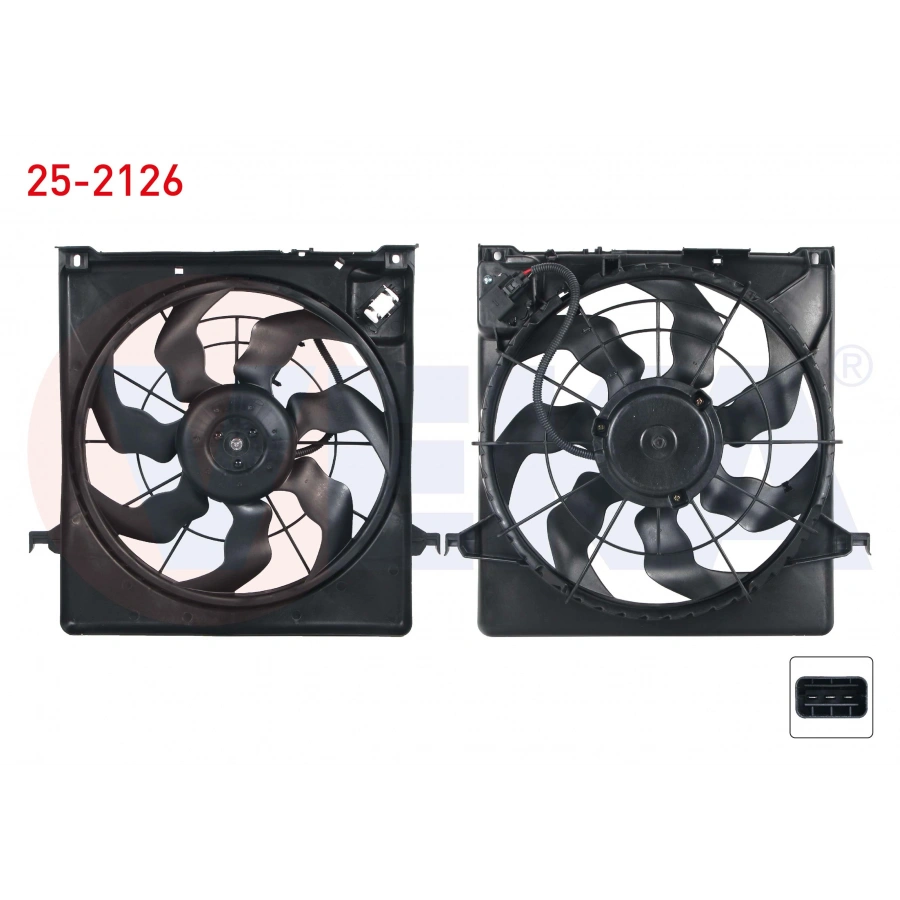 FAN MOTORU SU RADYATORU DAVLUMBAZLI TEKLI FAN HYUNDAI I30 (FD) 1.6 CRDI 2007-2011