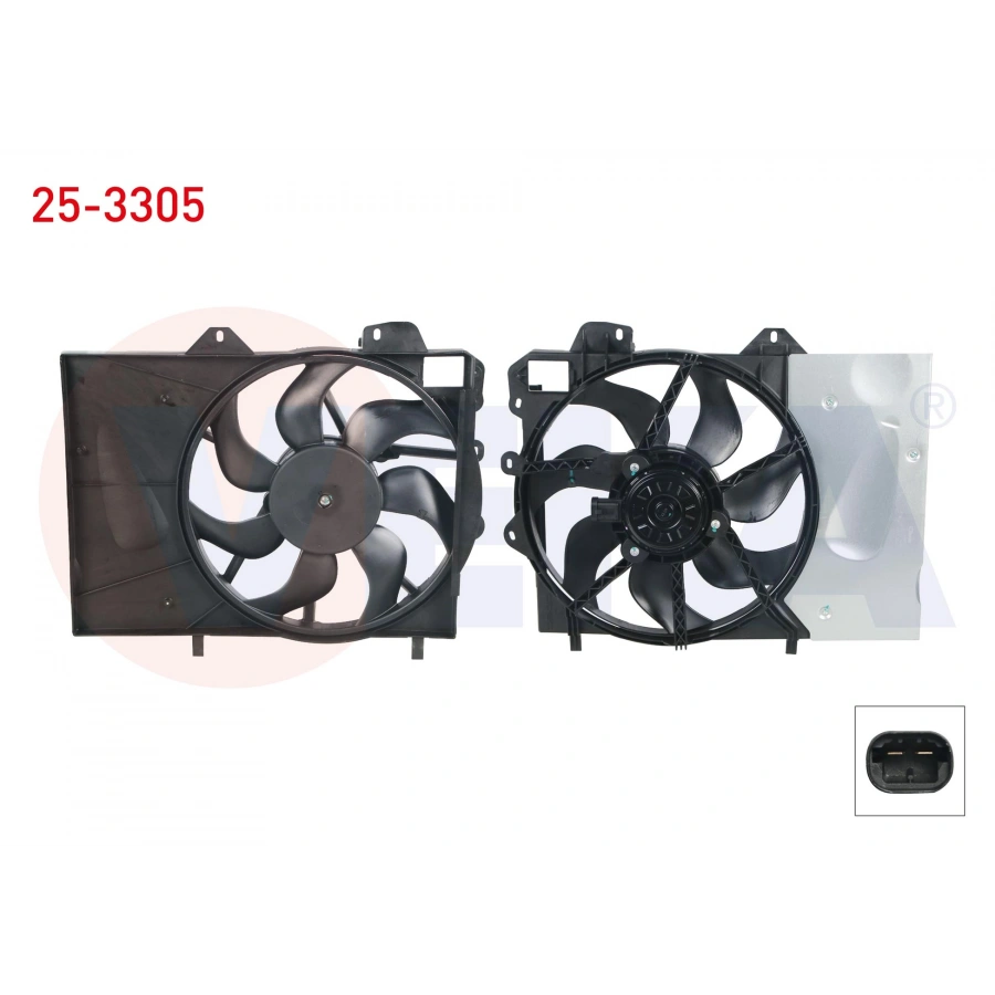 FAN MOTORU SU RADYATORU DAVLUMBAZLI TEKLI FANLI (140 WATT) CITROEN C-ELYSEE 1.6 HDI 2012-