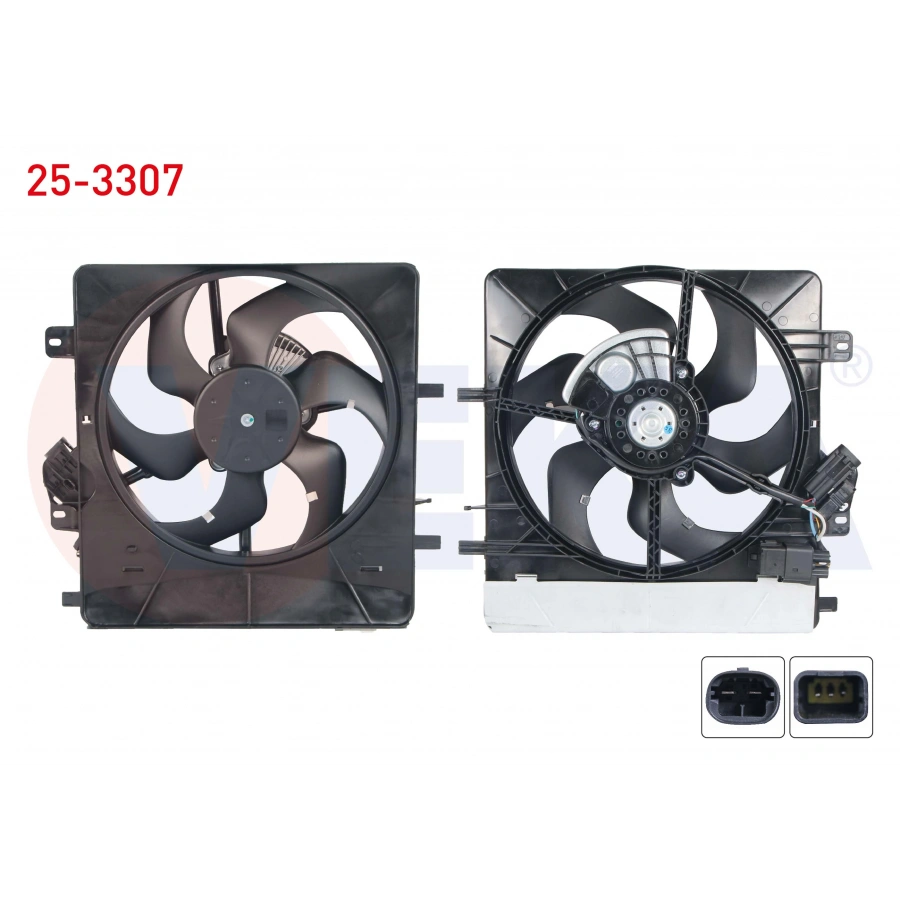 FAN MOTORU SU RADYATORU DAVLUMBAZLI TEKLI FANLI PEUGEOT 207 (WA,WC) 1.4i M-T 2006-2012