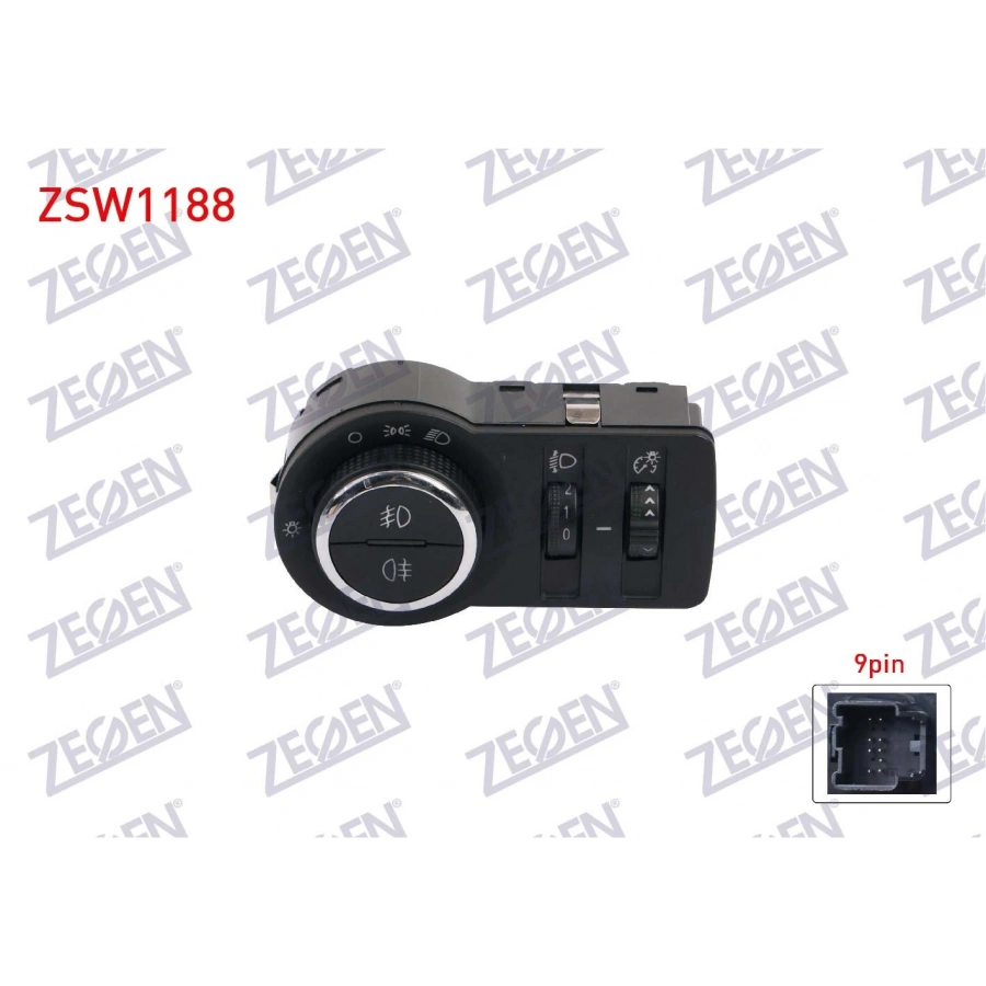 FAR ANAHTARI KROM 9 PIN ON-ARKA SISLI- YUKSEKLIK AYARLI OPEL ASTRA J - INSIGNIA - CRUZE 2008-