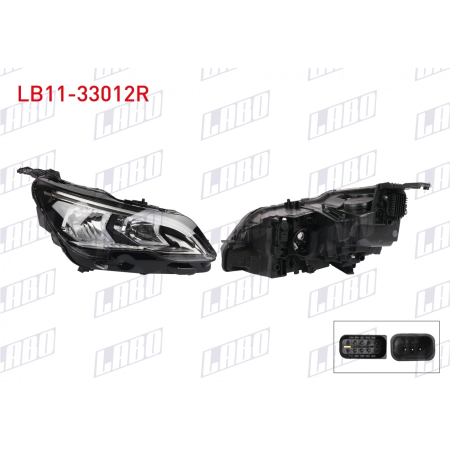 FAR SAG GUNDUZ LEDLI HALOJEN PEUGEOT 3008 2017-2019