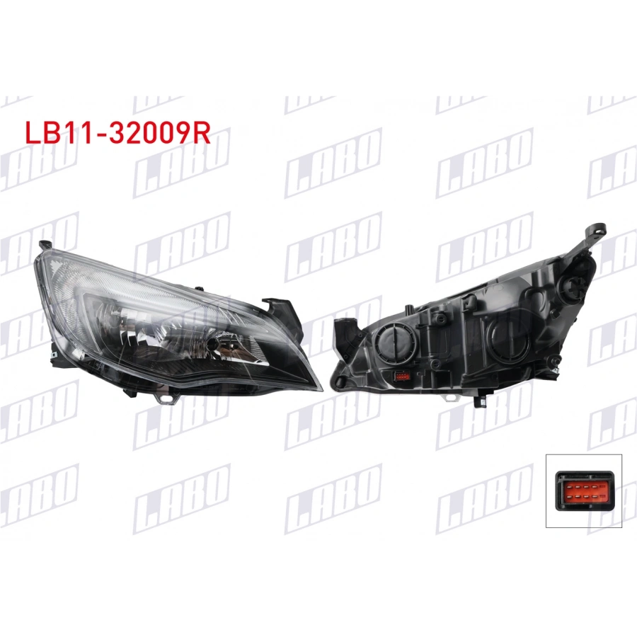 FAR SAG HALOJEN OPEL ASTRA J