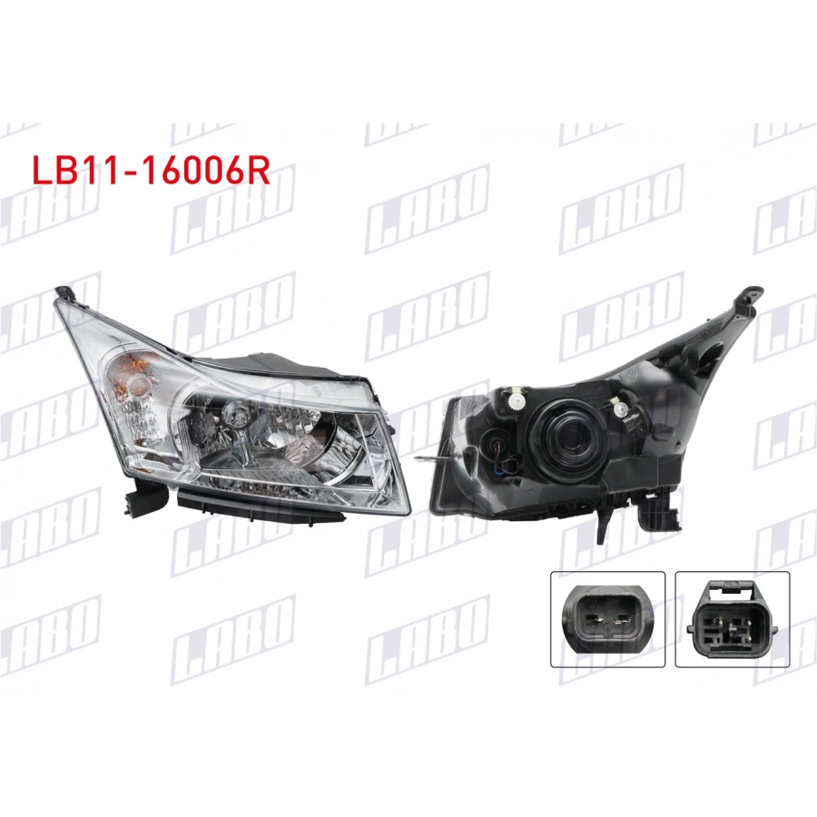 FAR SAG ICI KROM MOTORLU CHEVROLET CRUZE 2009-2012 (A1)