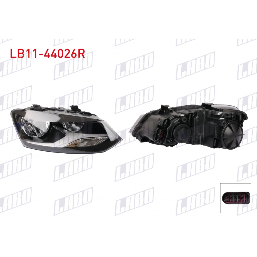 FAR SAG VOLKSWAGEN POLO V (6R1, 6C1) 2009-2014 (A1)