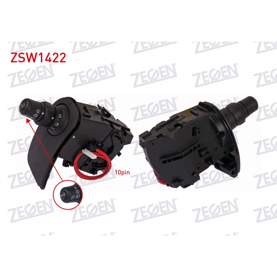 FAR SINYAL KUMANDA KOLU AUTO FONKSIYONLU 10 PIN RENAULT CLIO III - KANGOO - MODUS 2005-