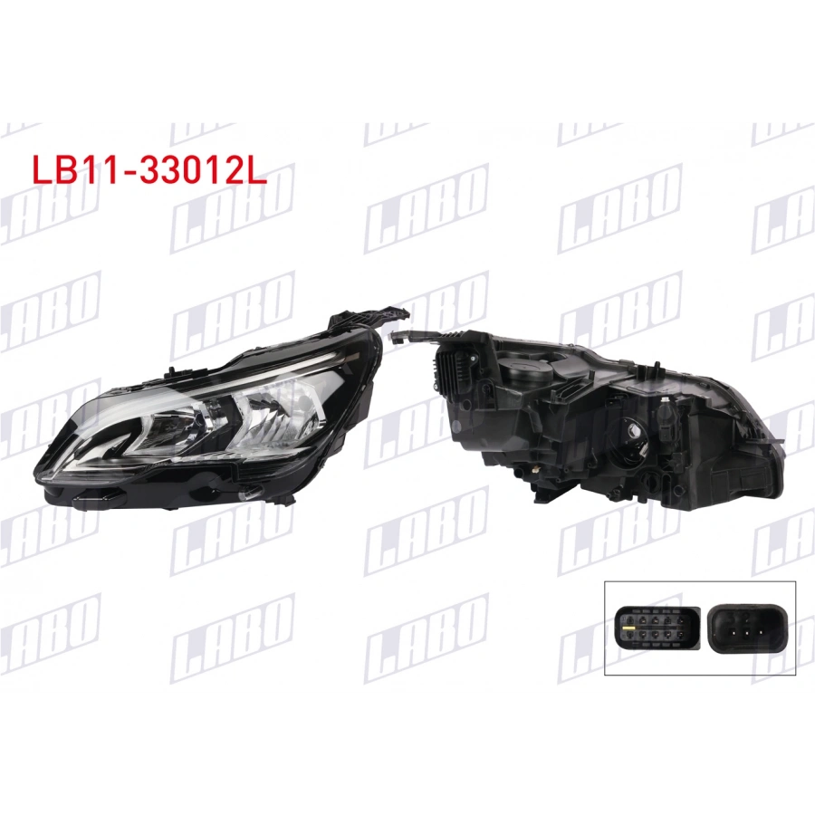 FAR SOL GUNDUZ LEDLI HALOJEN PEUGEOT 3008 2017-2019