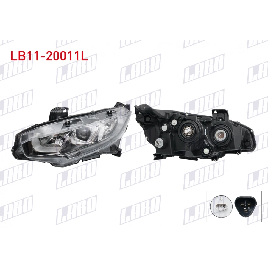 FAR SOL MOTORLU LEDSIZ HONDA CIVIC FC5 2016-2022 (A1)
