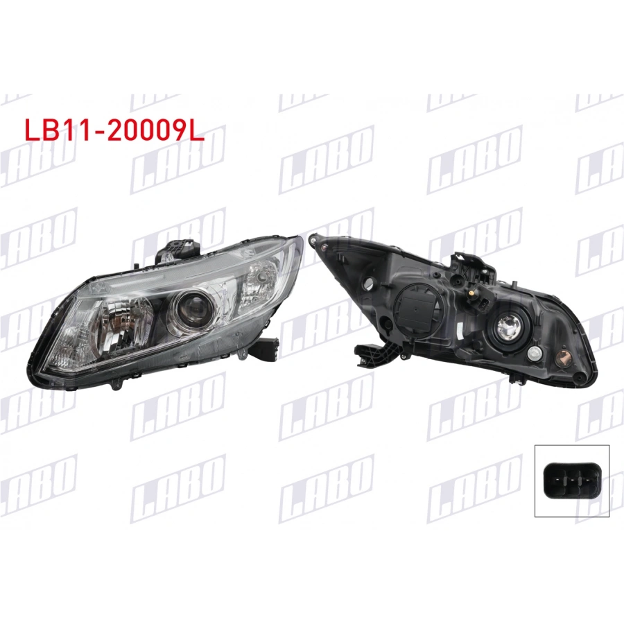 FAR SOL MOTORLU XENON HONDA CIVIC FB7 2012-2016 (A1)