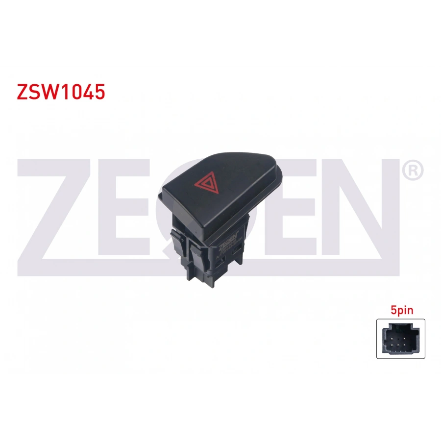 FLASOR ANAHTARI 5 PIN KIRMIZI ISIK RENAULT CLIO IV - CAPTUR 2012-/ DACIA DUSTER 2012-