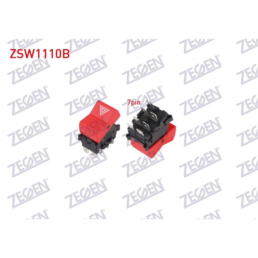 FLASOR ANAHTARI 7 PIN KIRMIZI FIAT DOGAN / KARTAL / SAHIN 1993-2002