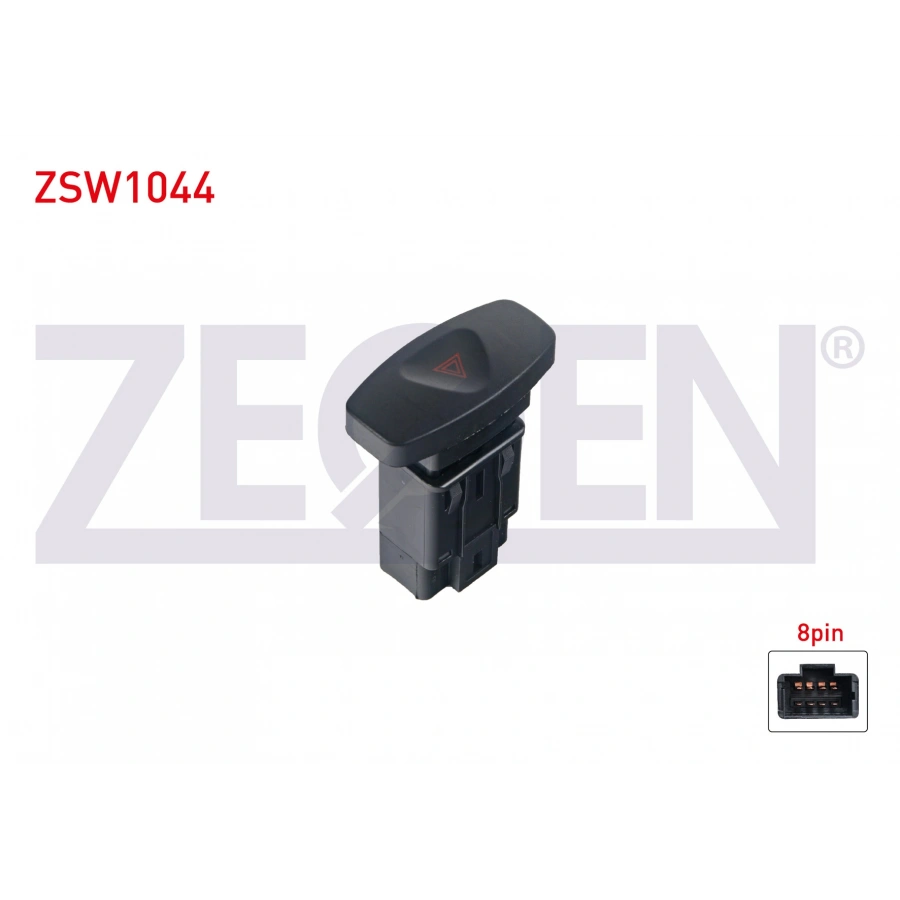 FLASOR ANAHTARI 8 PIN KIRMIZI ISIK RENAULT CLIO III 2005-2012/ THALIA II 2008-2014