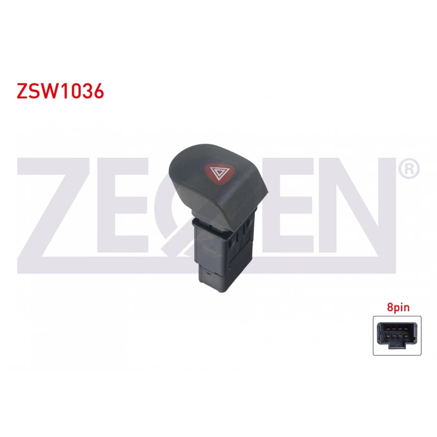 FLASOR ANAHTARI 8 PIN KIRMIZI ISIK RENAULT KANGOO 1998-2008