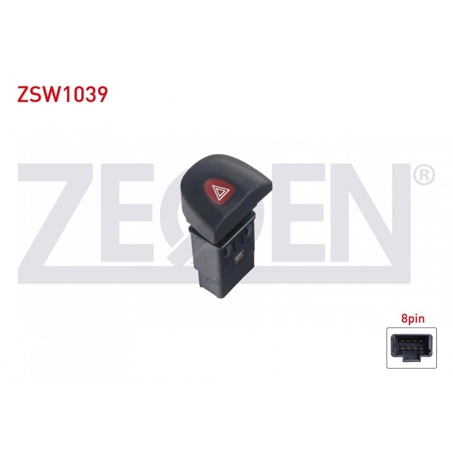 FLASOR ANAHTARI 8 PIN KIRMIZI ISIK RENAULT MEGANE I 1996-2003