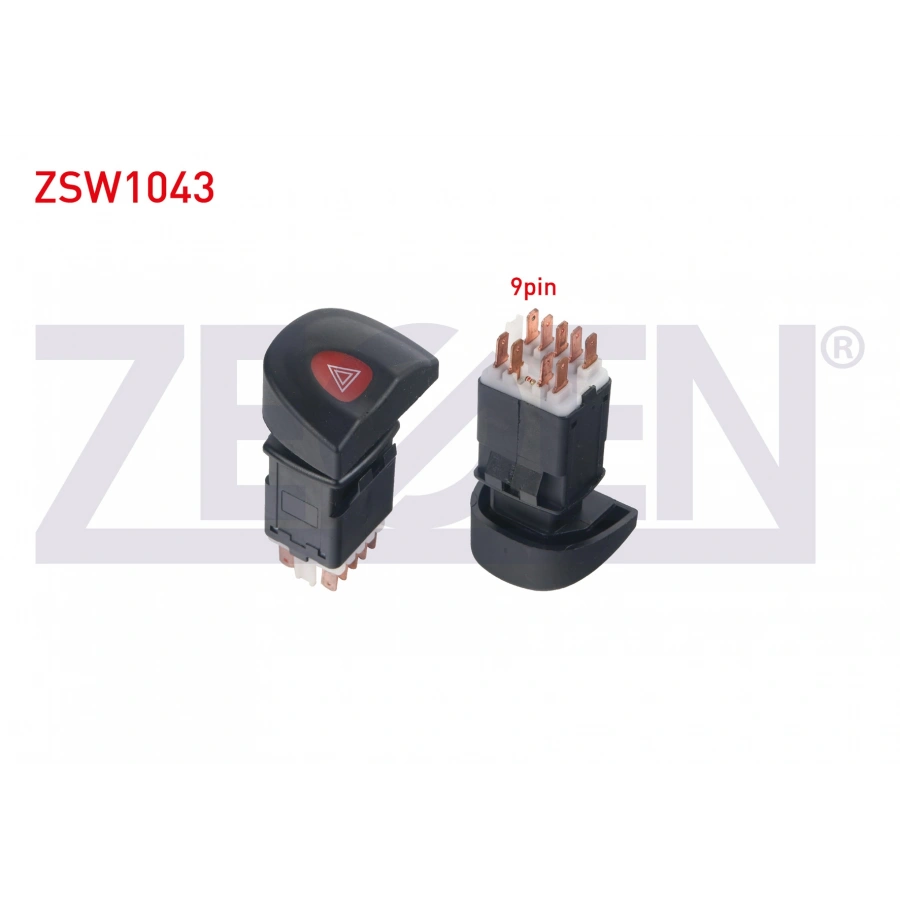 FLASOR ANAHTARI 9 PIN KIRMIZI ISIK RENAULT MEGANE I 1996-2003