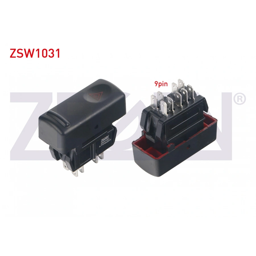 FLASOR ANAHTARI 9 PIN KIRMIZI ISIK RENAULT R19 1988-2001