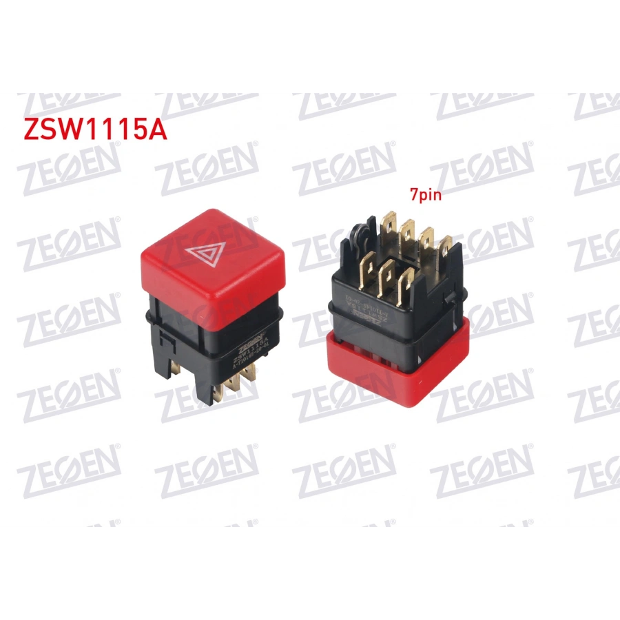 FLASOR ANAHTARI KARE 7 PIN KIRMIZI ISIK FIAT DOGAN SLX 1993-2002