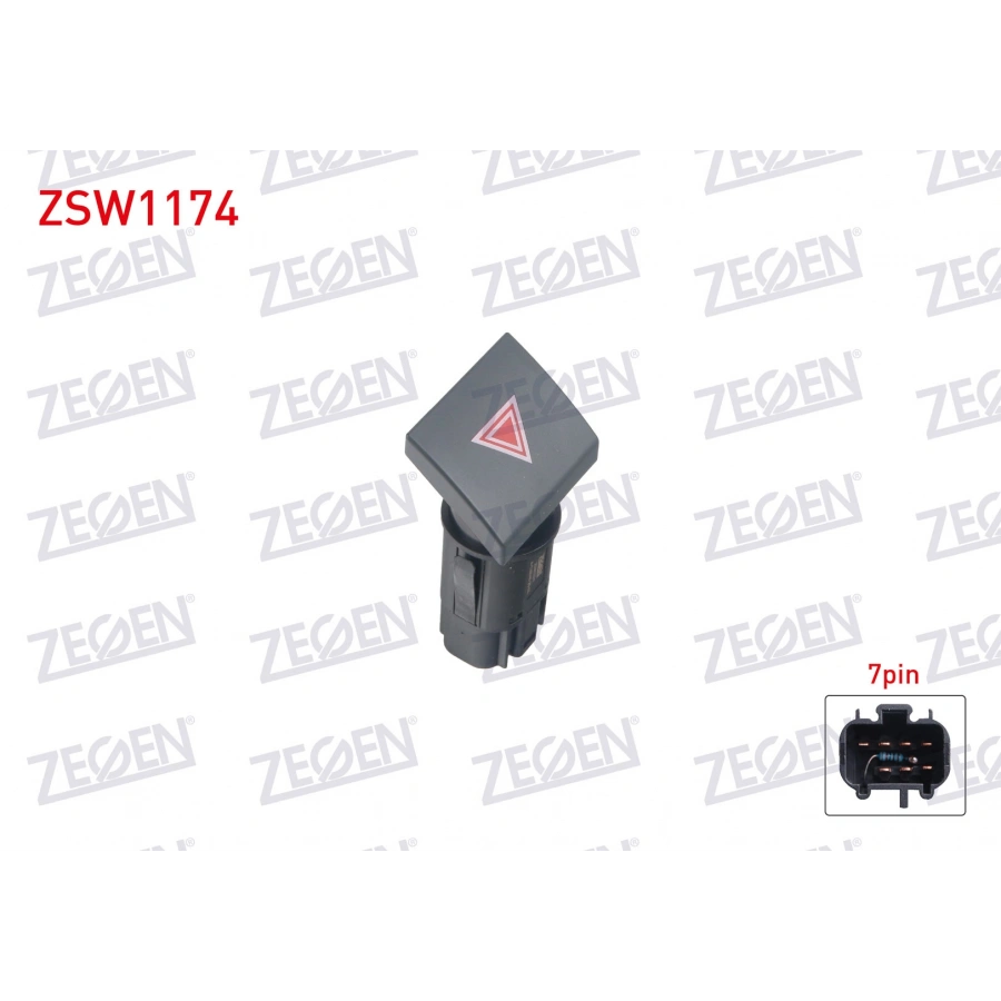 FLASOR ANAHTARI SIYAH 7 PIN FORD TRANSIT CONNECT 2002-2013