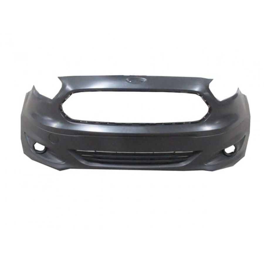 FORD TOURNEO COURIER- 14/18; ÖN TAMPON SİYAH IZGARALI/SİS DELİKLİ/SİS KAPAKLARI ÜZERİNDE