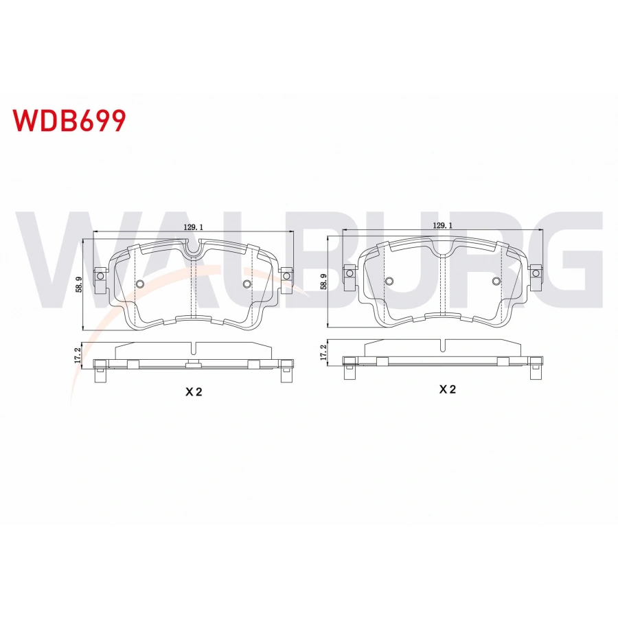FREN BALATA ARKA AUDI A4 (8W2,B9) 2.0 TDI 2015- / A4 (8W2,B9) 1.8 TFSI 2015-/ Q7(4M) 3.0 TDI 2015- / Q7(4M) 2.0 TFSI 2015-