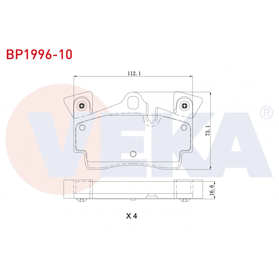 FREN BALATA ARKA AUDI Q7 (4L) 3.0 TDI - 4.2 FSI - 4.2 TDI 2006-2015 / PORSCHE CAYENNE (955) 3.2 - S 4.5i V8 2002-2010