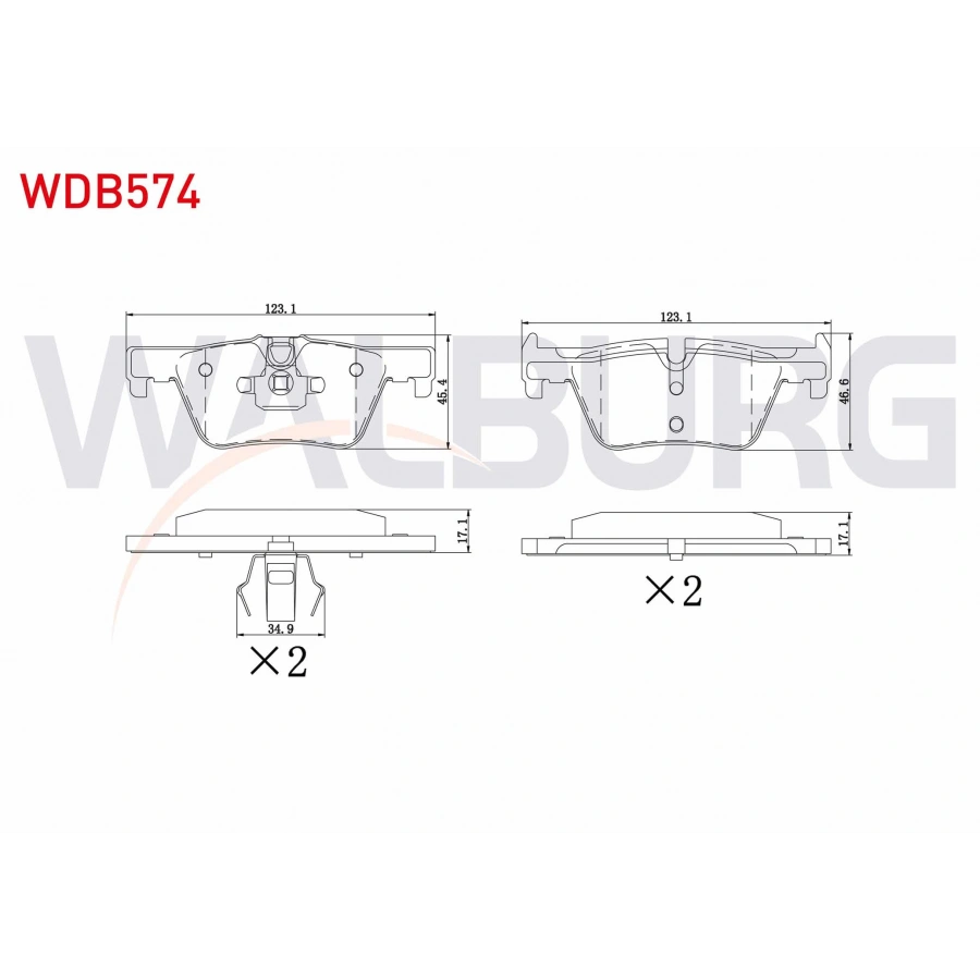 FREN BALATA ARKA BMW 1 SERISI (F20,F21) 116 i 2010-/ 118 i 2010-/ 116 D 2010-/ 120 D 2010-/ 3 SERISI (F30) 320 D 2011-/ 318 i 2011-/ 316 i 2011-/ 330 Xi 2011-